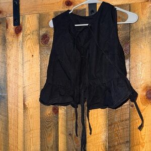 Stylish Black Sleeveless Top